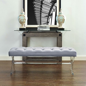 TOV Furniture Claira Velvet Entryway Bench – Stylish and Modern