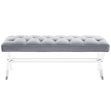 TOV Furniture Claira Velvet Entryway Bench – Stylish and Modern