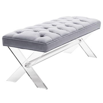 TOV Furniture Claira Velvet Entryway Bench – Stylish and Modern