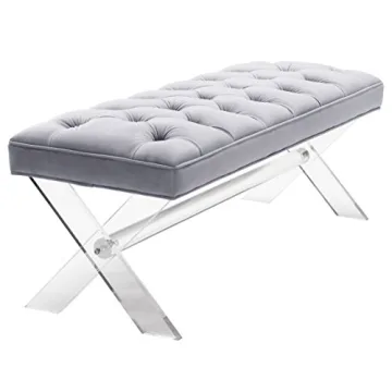TOV Furniture Claira Velvet Entryway Bench – Stylish and Modern