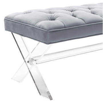 TOV Furniture Claira Velvet Entryway Bench – Stylish and Modern