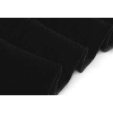 Weilim Women's Casual Blouses T-Shirt Round Neck Long Sleeve Pockets Pullover Top Black M