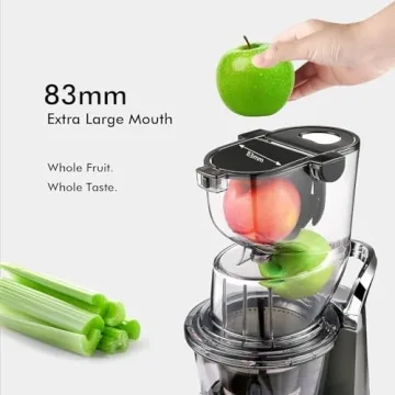 SIFENE Cold Press Juicer - Whole Fruit Juicing Made Easy