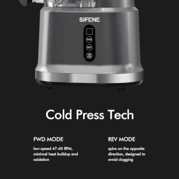 SIFENE Cold Press Juicer - Whole Fruit Juicing Made Easy