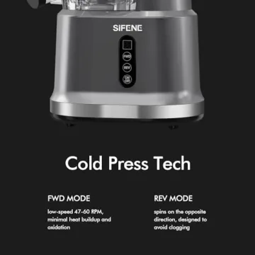SIFENE Cold Press Juicer - Whole Fruit Juicing Made Easy