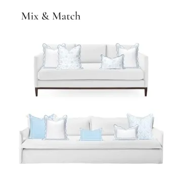 Hofdeco Coastal Throw Pillow Cover 20x20 Waterproof