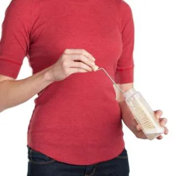 Redecker Baby Bottle Brush with Pig Bristles and Steel Wire and Beechwood Handle, 12-1/2-Inches