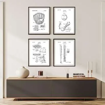 Vintage Baseball Patent Posters - Perfect Gift for Fans
