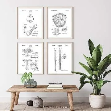 Vintage Baseball Patent Posters - Perfect Gift for Fans