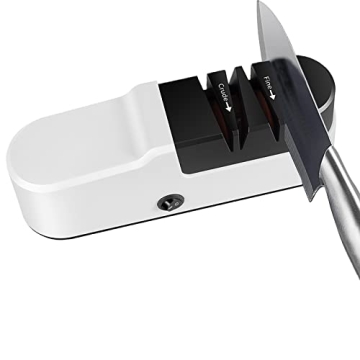 Electric Knife Sharpener for Kitchen Knives, Automatic Knife Sharpener Sharpening & Polishing, Elect...