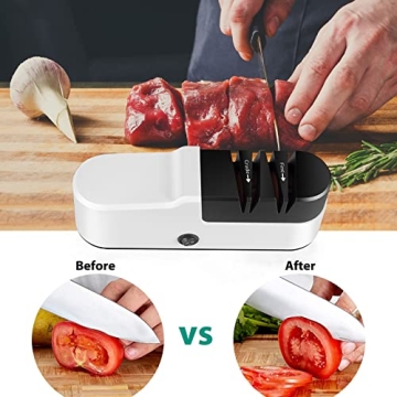 Electric Knife Sharpener - Effortless Blade Restoration & Polishing