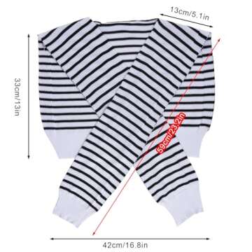 Jmkcoz Sweater Pashmina Shawl Wraps for Women Striped Knitted Knotted Shawls Travel Casual Scarf Cap...