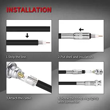 DAIERTEK BNC Connectors - Easy Solderless Installation