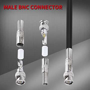 DAIERTEK BNC Connectors - Easy Solderless Installation