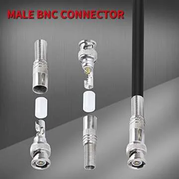 DAIERTEK BNC Connectors - Easy Solderless Installation