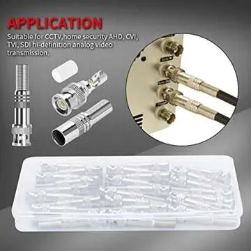 DAIERTEK BNC Connectors - Easy Solderless Installation