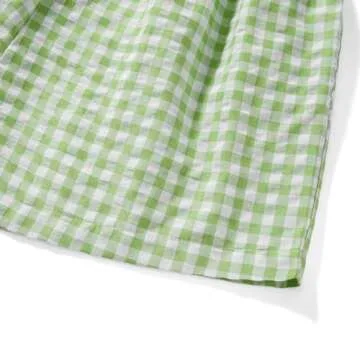 Pivanzore Y2k Plaid Shorts for Women Casual Elastic Waist Aesthetic Lounge Bottom Baggy Pajama Shorts Boxers Sleepwear (Emerald Green,Small)