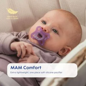 MAM Pacifier Newborn Variety Pack (1 Comfort, 1 Perfect Start, 1 Newborn Original Start) Best Pacifier for Breastfed Babies, 0-3 Months, Unisex, 3-Pack