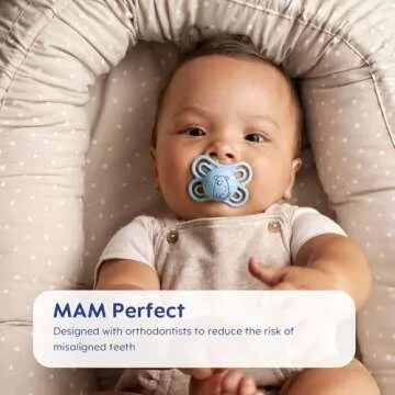 MAM Pacifier Newborn Variety Pack (1 Comfort, 1 Perfect Start, 1 Newborn Original Start) Best Pacifier for Breastfed Babies, 0-3 Months, Unisex, 3-Pack