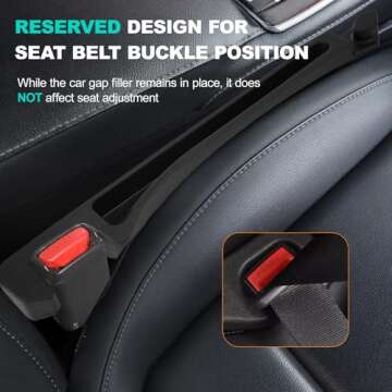 Universal Car Seat Gap Filler - Prevents Items from Falling