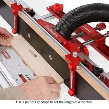 Woodpeckers Super Track Flip Stop for Precision Woodworking