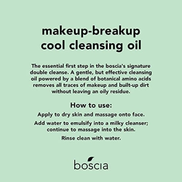 BOSCIA MakeUp-BreakUp Cool Cleansing Oil - Vegan & Cruelty-Free