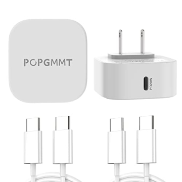 USB C Charger 2 Pack for Fast Charging Apple & Samsung Devices