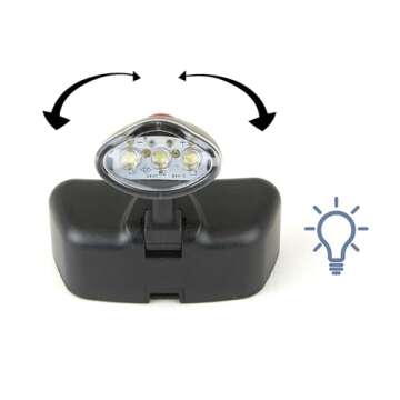 Carson Pro Series MagniVisor Deluxe Head-Worn LED Lighted Magnifier with 4 Different Lenses (1.5x, 2x, 2.5x, 3x) (CP-60)