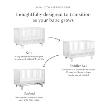 Babyletto Hudson Convertible Crib for Modern Nurseries