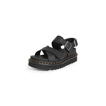 Dr. Martens Women's Ankle Strap Sandal - Black Hydro with Comfort Features