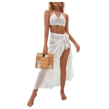 Stylish OYOANGLE Women's Mesh Swimsuit Cover Up