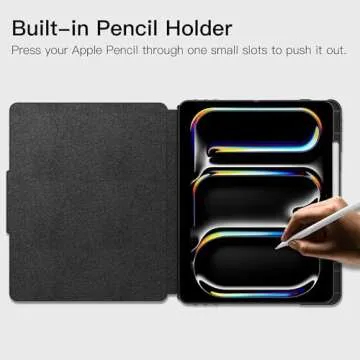 ZtotopCases for New iPad Pro 13 Inch Case 7th Gen M4(2024)/ Pro 12.9 Inch 6th/5th/4th Generation 2022/2021/2020, [6 Magnetic Stand Angles] Protective Cover with Pencil Holder, Auto Wake/Sleep, Black