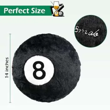 Dripykiaa Decor 8 Ball Throw Pillow for Comfort and Style