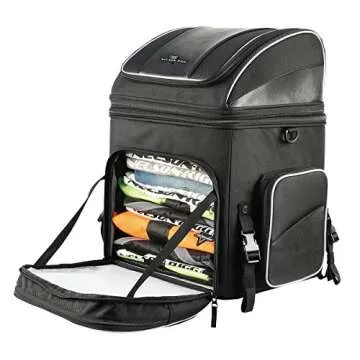 Nelson Rigg Route 1 Destination Backrest/Sissy Bar Rack Bag; Fits Harley Davidson, Indian, Yamaha & Suzuki Motorcycles