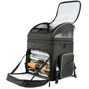 Nelson Rigg Route 1 Destination Backrest/Sissy Bar Rack Bag; Fits Harley Davidson, Indian, Yamaha & Suzuki Motorcycles