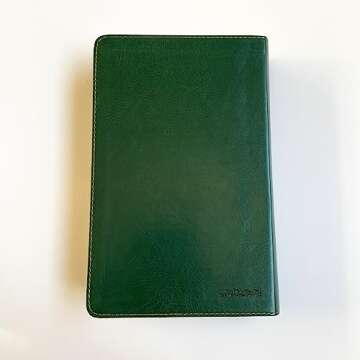 Customizable NLT Giant Print Bible - Green Faux Leather
