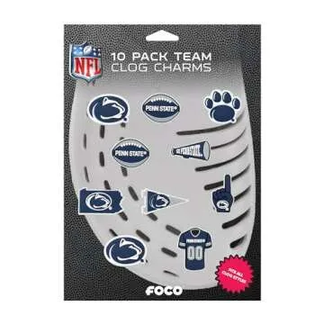 FOCO NCAA Penn State Team Clog Charms - 10 Pack