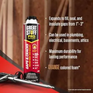 Great Stuff Foam Sealant Kit - Great Stuff Pro Gaps and Cracks 24oz, Great Stuff Foam Gun, Great Stu...