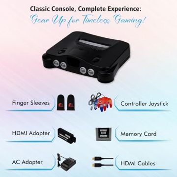 Nintendo 64 Console Premium Bundle with HDMI and Controllers
