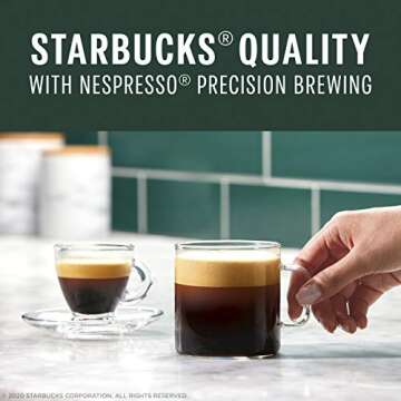 Starbucks by Nespresso Vertuo, Dark Roast Espresso, 50-count Espresso Pods, Brews 1.35 oz.