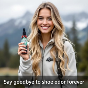 Lumi Outdoors Natural Shoe Deodorizer & Foot Odor Elimination Spray - Shoe Spray for Smelly Shoes - Extra Strength - Eucalyptus Lemongrass