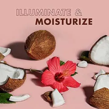 Shea Moisture Coconut & Hibiscus Massage Oil and Body Oil for Dry Skin, Bath Oil with Coconut Oil and Vitamin E Oil for Skin, 8 oz