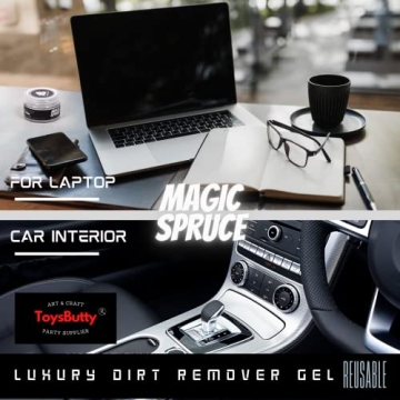 ToysButty Car Cleaning Gel Kit - Non Sticky & Reusable