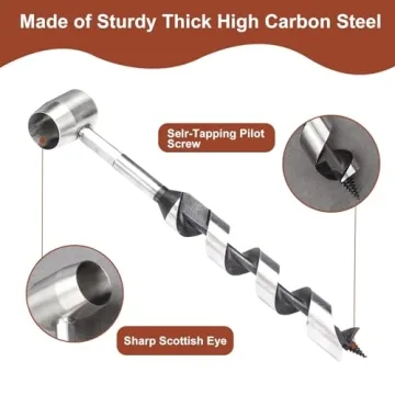 Kosibate Bushcraft Auger for Easy Wood Drilling and Camping Tools