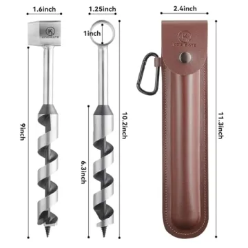 Kosibate Bushcraft Auger for Easy Wood Drilling and Camping Tools
