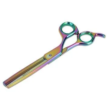 Sharf Gold Touch Pet Shears - 6.5" Rainbow Thinning Shears