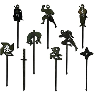 GET FRESH Ninja Food Picks for Kids – 18-pcs Mini Ninja Food Picks for Toddlers Lunch Decoration ?...