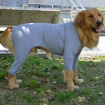 Lovelonglong Stylish Dog Pajamas for All Breeds - Gray