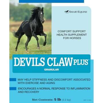 Uckele Devils Claw Plus Powder Horse Supplement - Equine Vitamin & Mineral Supplement - 5 Pound (lb)