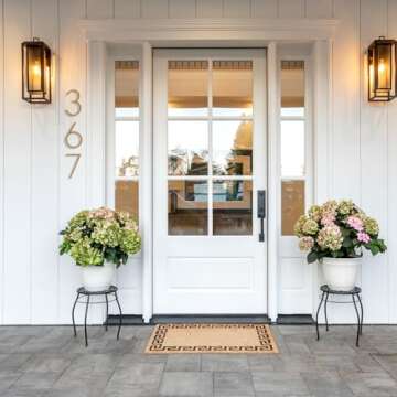 Stylish 5" Floating House Number in Gold Finish